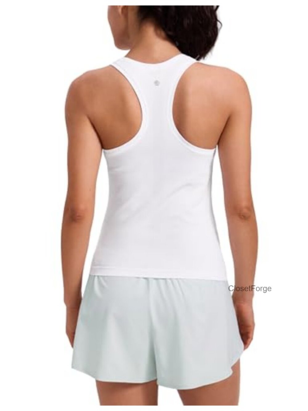 Seamless Scoop Neck Tank Top Racerback Mesh Vents Training Chafe-Free Workout